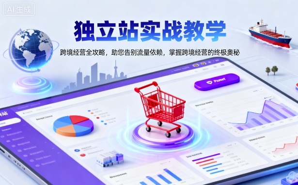 独立站实战教学，跨境经营全攻略，助您告别流量依赖，掌握跨境经营的终极奥-99网创站