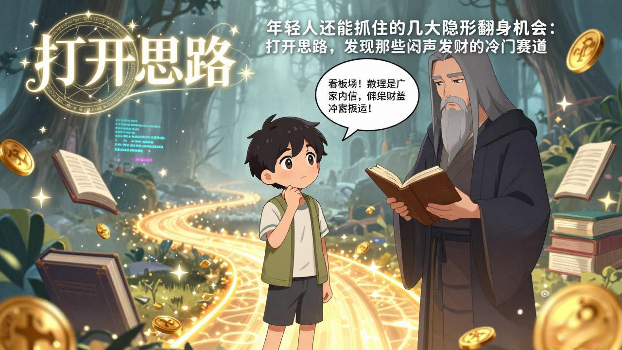 付费文1+2：年轻人还能抓住的几大隐形翻身机会：打开思路，发现那些闷声发财的冷门赛道-99网创站