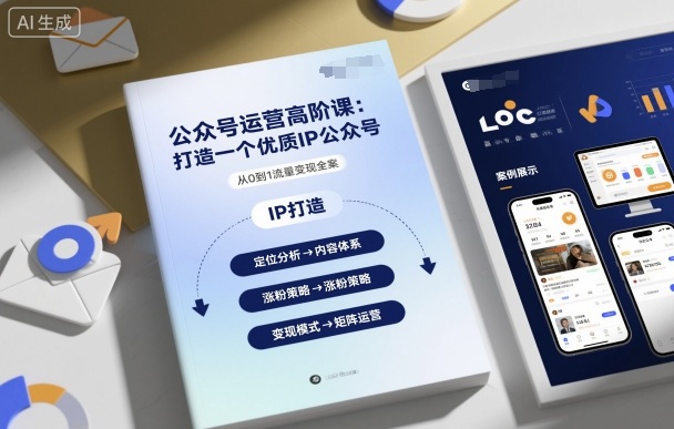 公众号运营高阶课，打造一个优质IP公众号-99网创站