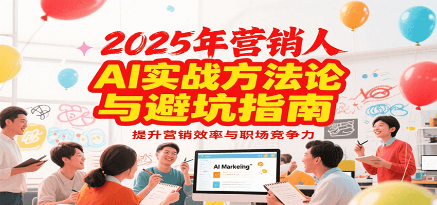 2025年营销实战方法论与避坑指南,利用AI提升营销效率与职场竞争力-99网创站