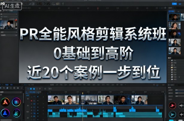 PR全能风格剪辑系统班，0基础到高阶，近20个案例一步到位-99网创站