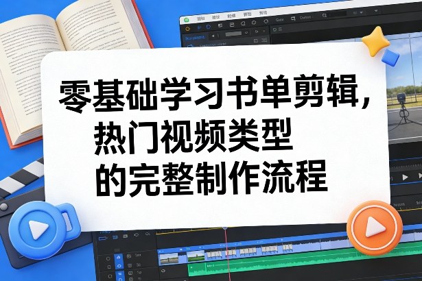 零基础学习书单剪辑,热门视频类型的完整制作流程(更新2026)-99网创站