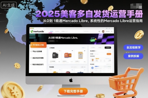 2025美客多自发货运营手册:从0到1精通Mercado Libre,系统性的Mercado Libre运营指南-99网创站