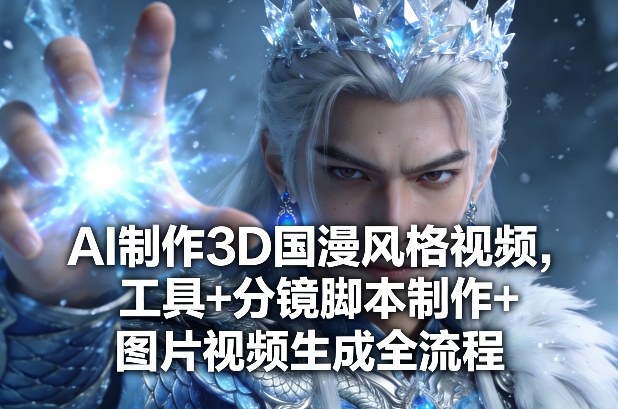 AI制作3D国漫风格视频，工具+分镜脚本制作+图片视频生成全流程-99网创站