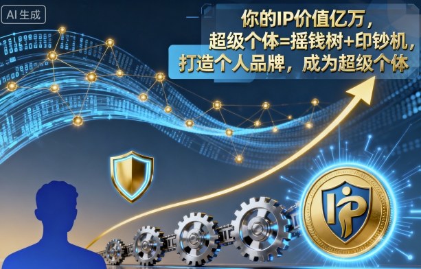 你的IP价值亿万，超级个体=摇钱树+印钞机，打造个人品牌，成为超级个体-99网创站