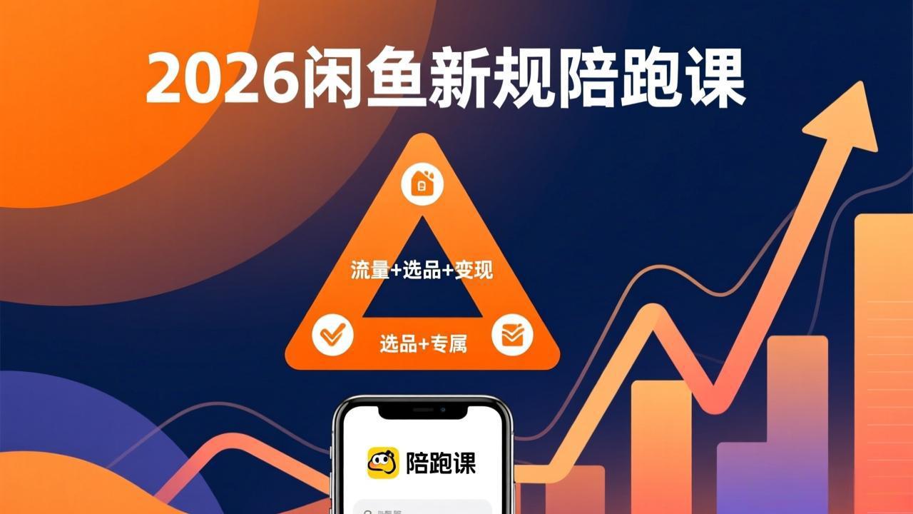 2026闲鱼高阶陪跑课全新上线，带你吃透新规玩转选品流量，从零搭建稳定变现盈利体系-99网创站