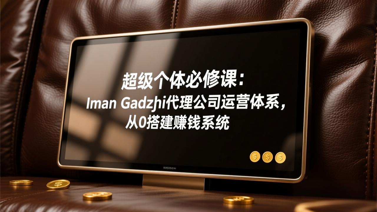 超级个体必修课:Iman Gadzhi代理公司运营体系,从0搭建赚钱系统-99网创站