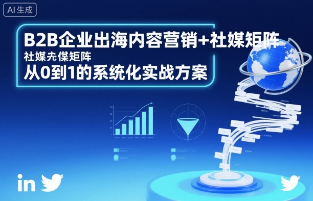 B2B企业出海内容营销+社媒矩阵,从0到1的系统化实战方案-99网创站