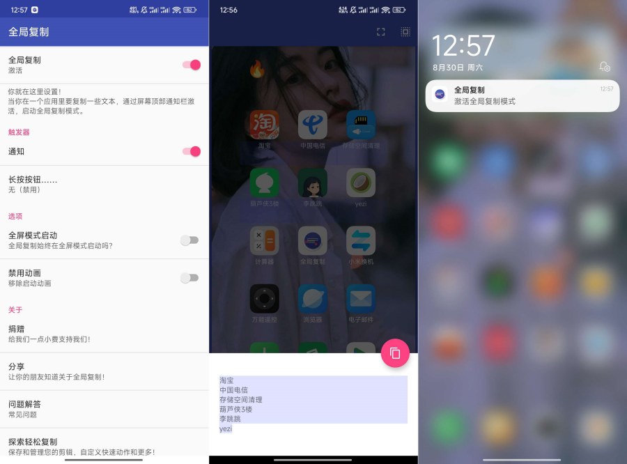 全局复制2.2.1复制一切禁止复制的内容小巧无广-99网创站